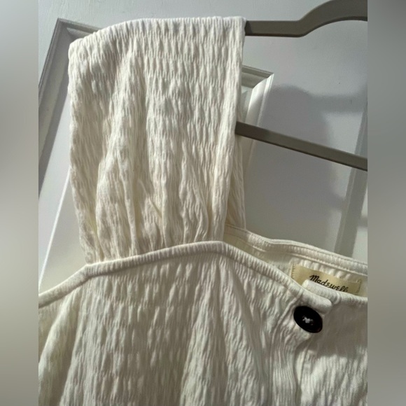 NWT Madewell Crinkle-Knit Button-Front Top Size Medium Summer - Picture 8 of 10